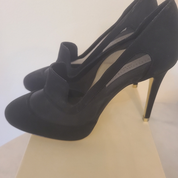 Sokd Stella McCartney Black Mesh Suede Pumps 9 | IT 39 - Picture 10 of 12